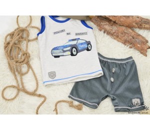 Stickdatei - Polizeiauto Fransenappli